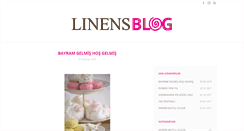 Desktop Screenshot of linensblog.com